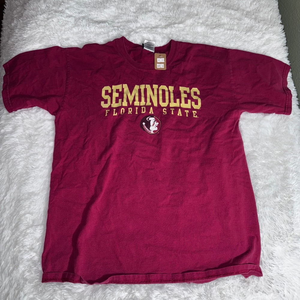 Old Varsity Brand Florida State Seminoles T-Shirt Mens‎ Large FSU Garnet Red